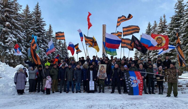 Молебен в Храме о Русской Армии, автопробег и лития о погибших в ходе военной операции на Украине