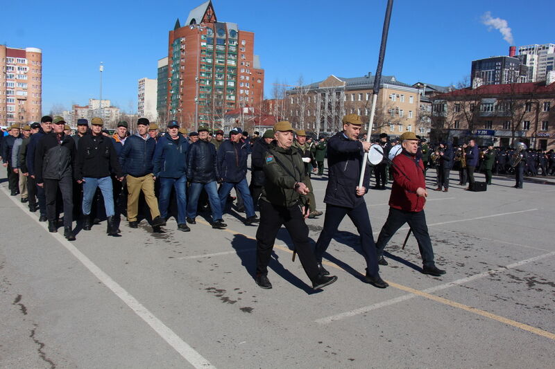 Первая репетиция торжественного прохождения в Уфе 9 мая в ознаменование 80-летия Победы показала высокую готовность
