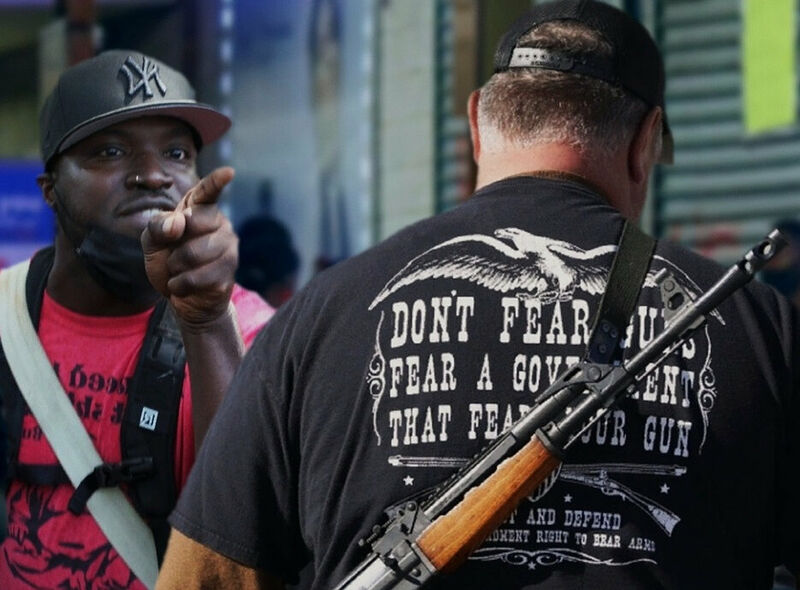 Африканец в США решил поставить русского на колени, чтобы «покаялся». Перед ним оказался ветеран двух войн в Чечне