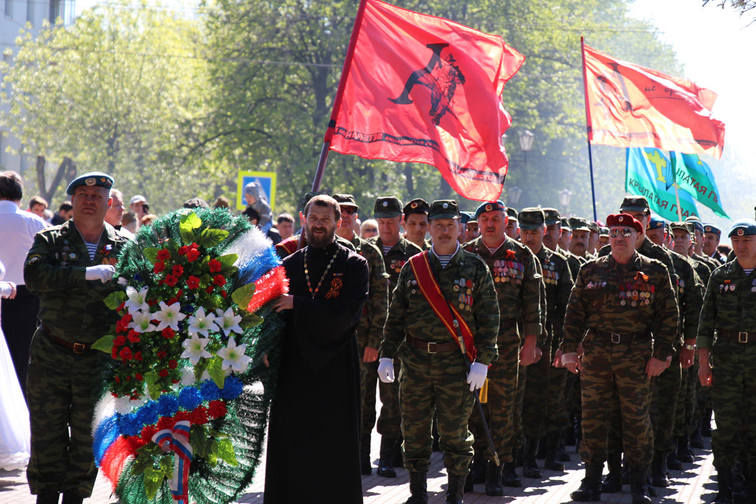 В уфимском Парке Победы прошел тренировочный сбор парадной коробки ветеранов боевых действий
