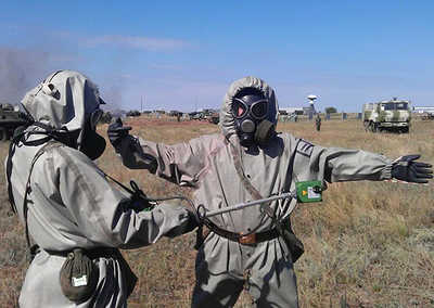 В Абхазии завершился сбор подразделений радиационной и химической разведки