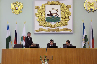 Ветераны поздравляют Салавата Сахиевича Хусаинова с назначением на пост первого заместителя главы Администрации г. Уфа